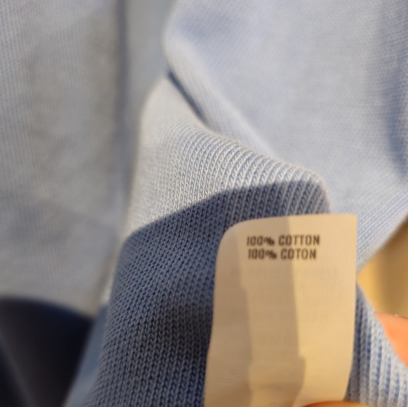 Aerie Lace Up Oversized Hooded Sweatshirt Light Blue Size Small - Picture 3 of 4